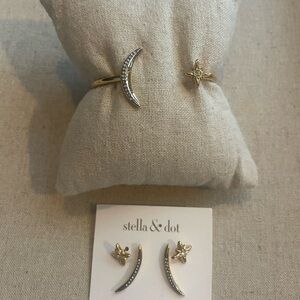 Stella & Dot Celestial Gold and Silver Jewelry Set